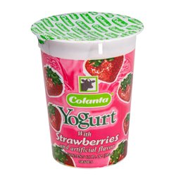 21567 - Colanta Yogurt Strawberries - 6.6 fl. oz. - BOX: 24Units
