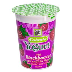 21568 - Colanta Yogurt Blackberries - 6.6 fl. oz. - BOX: 24Units