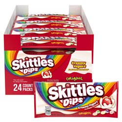 21605 - Skittles Dips Creamy - 24ct - BOX: 12 Pkg