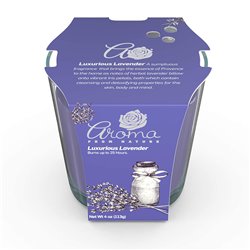 22437 - Aroma From Nature Candles, Royal Lavender - 4 oz. ( Case of 8 ) - BOX: 