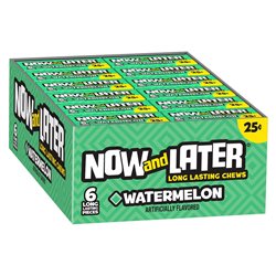 10157 - Now & Later Watermelon 25¢ - 24/6pcs - BOX: 12 Pkg