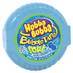 18486 - Hubba Bubba Bubble Tape, Sour Blue Raspberry - 12ct - BOX: 12 Pkg