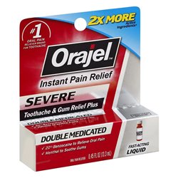 20327 - Orajel Severe Double Medicated, Liquid - 0.45 fl. oz. - BOX: 