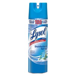 20941 - Lysol Disinfectant Spray, Spring Waterfall - 19 oz. (12 Pack) Blue89640 - BOX: 12 Units